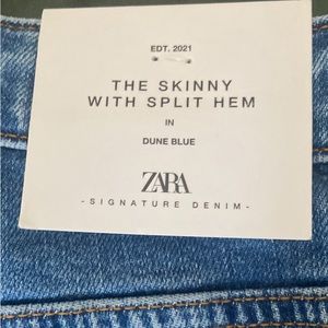 Zara jeans the skinny with split hem